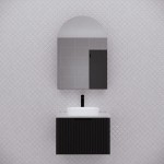 Paris Arch Matte Black Shaving Cabinet 605 * 872 Paris Arch Matte Black Shaving Cabinet 605 * 872